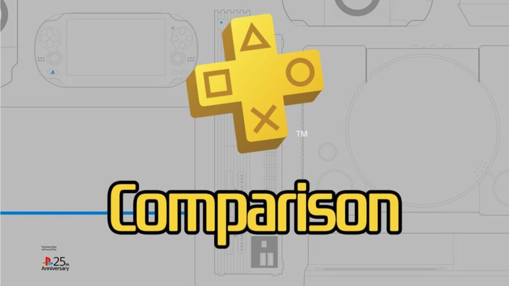 visuel de comparaison PS Plus Essential / Extra / Premium