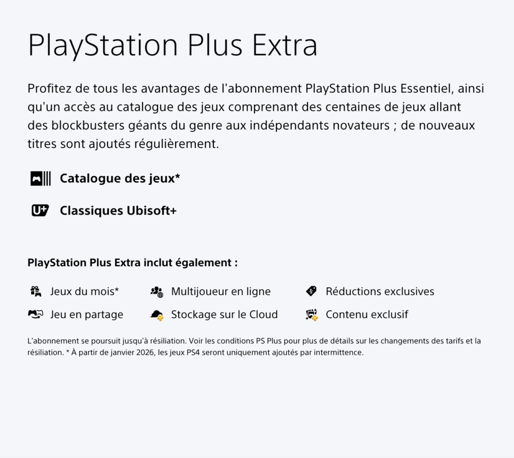 abonnement idéal PlayStation Plus extra